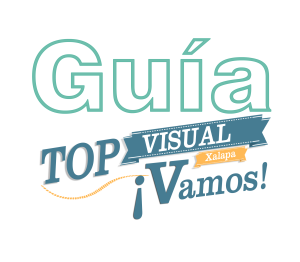 Logotipo Vamos Guía Top Visual white