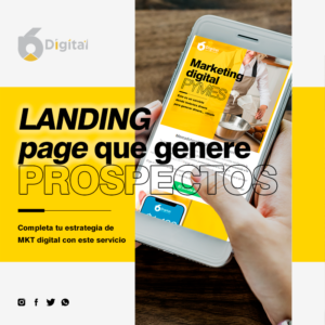 Landing page negocios 6N Digital